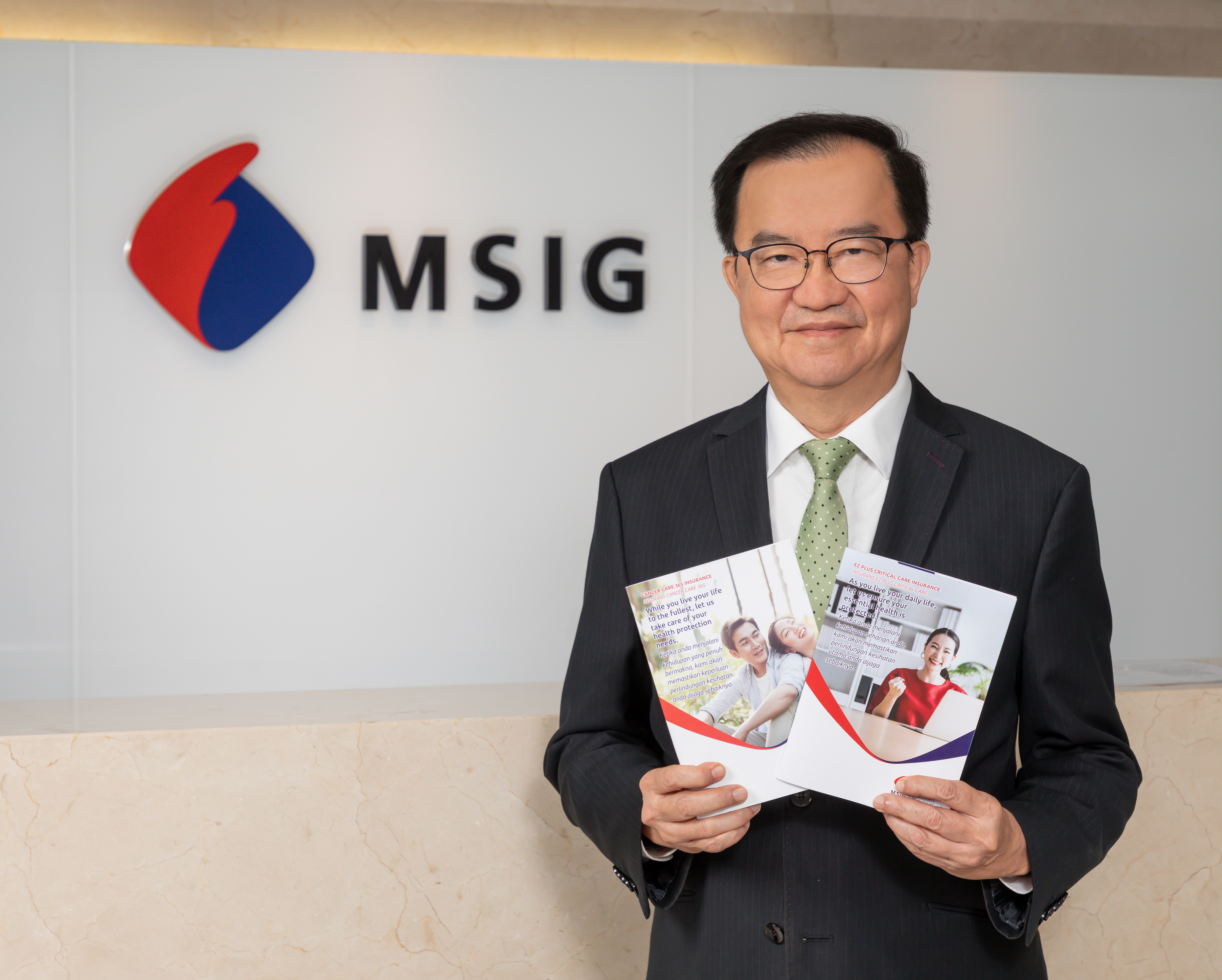 MSIG CEO Chua Seck Guan with new Critical Illness Products